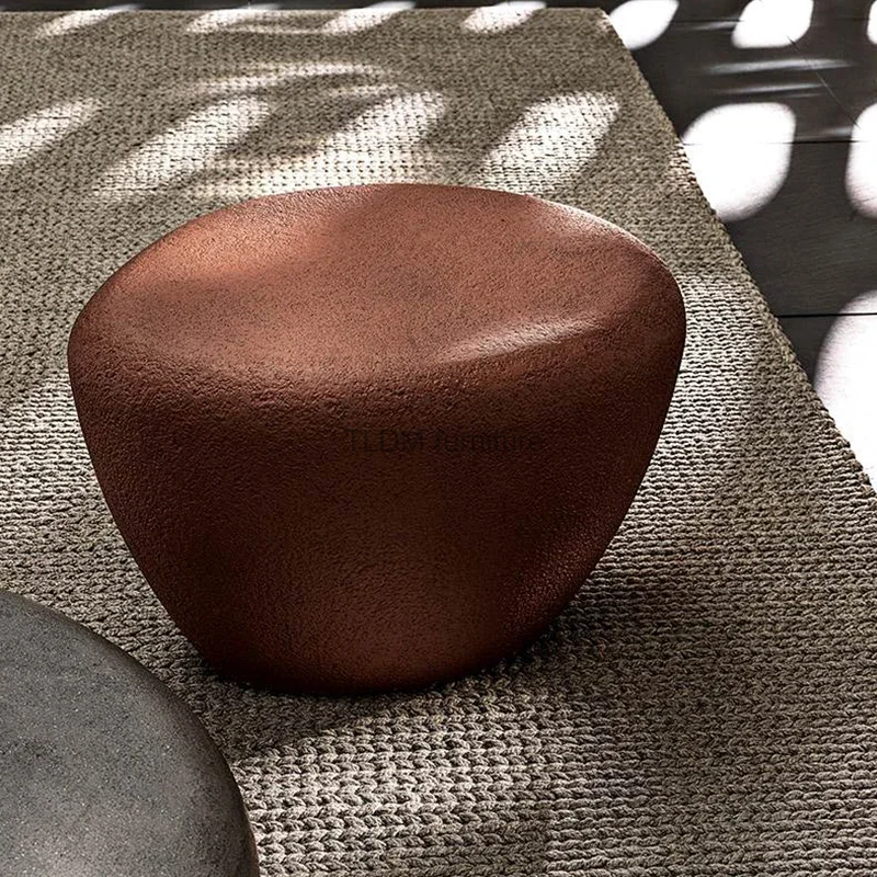 

Обеденный стол среднего века в нордическом минималистичном дизайне, бетонный Овальный уличный журнальный столик, современная мебель для гостиной AA55