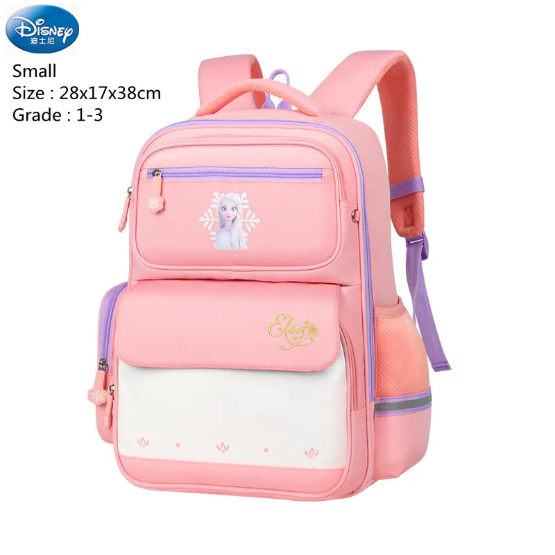 Disney Frozen Girls School Bags Elsa Anna Primary Student Shoulder Orthopedic Backpack Large Capacity Water Proof Gifts Mochilas