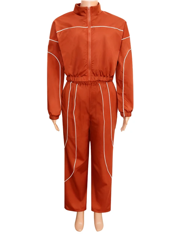 2026 Neues Design Frühling Herbst 2-Teiliges Damen-Outfit Jogging-Jacke und Hose Passende Sportbekleidung Zweiteiliges Jogger-Set für Damen – Detail 9