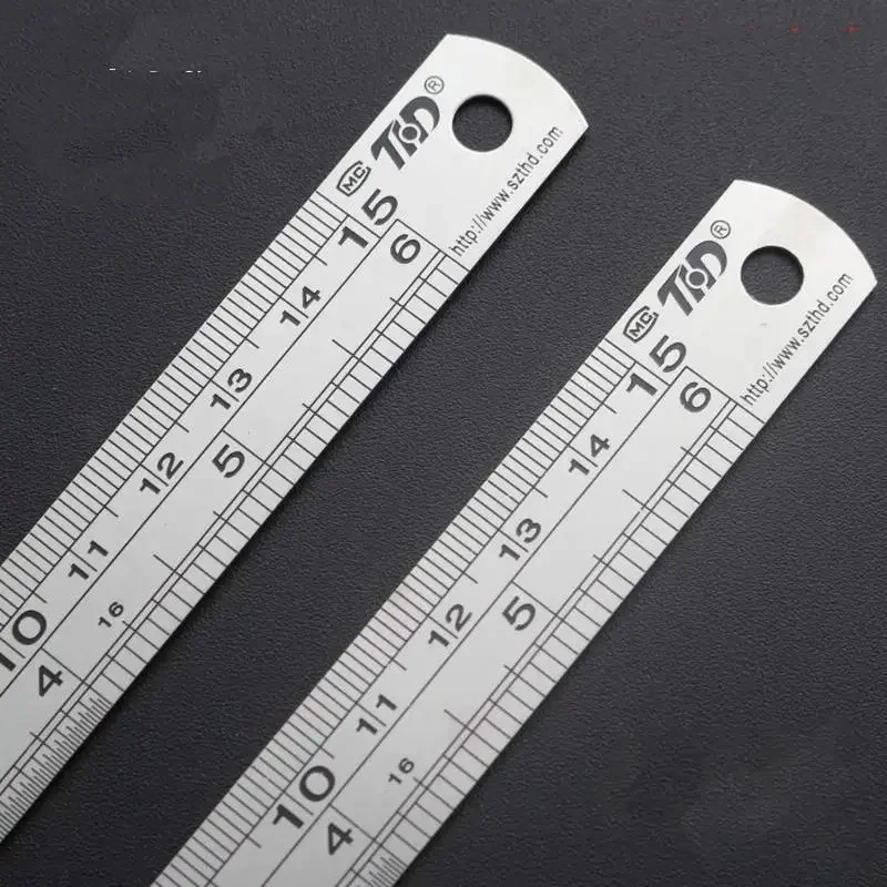 두꺼운 15cm-40cm 스테인레스 스틸 눈금자 측정 눈금자 39 인치 영국 규모