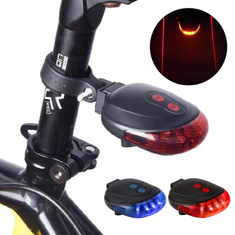 

Waterproof Rear Bicycle Tail Light Beam LED Bike Laser Lamp USB Rechargeable Flashing Safety Warning Taillight Riding Accessorie