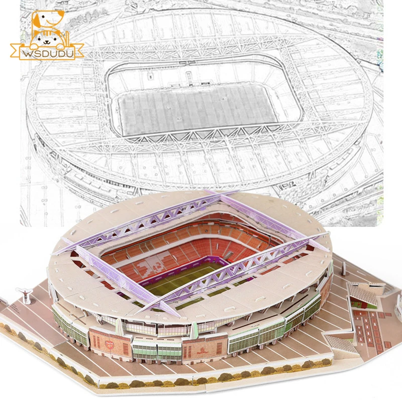 Puzzle de Terrain de Football 3D, Jouet de Construction de Stade, de Nuit,  Modèle de Décor à Assembler, Idée Cadeau pour Enfant - AliExpress