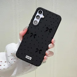 Elegant Bowknot Leather Phone Case - Premium Protective Cover - Galaxy A26 (Black IH88)