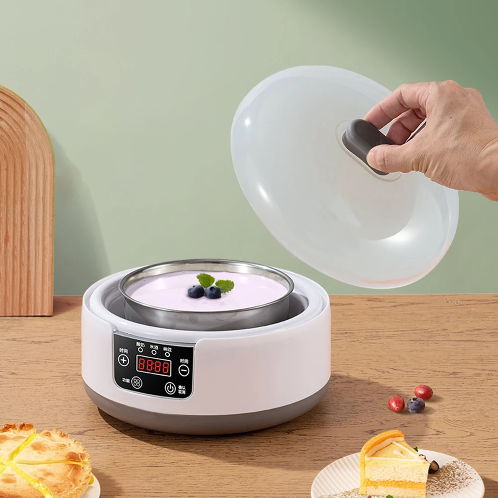 1.2L Automatic Yogurt Maker Constant Temperature Household Natto Maker Low Noise Multi-Function Yogurt Machine for Home Kitchen