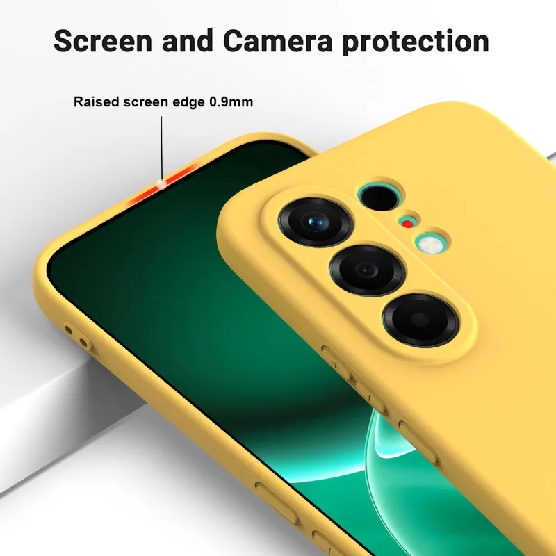 Liquid Silicone Matte TPU Shockproof Case with Ultra Camera Lens Protection and Lanyard