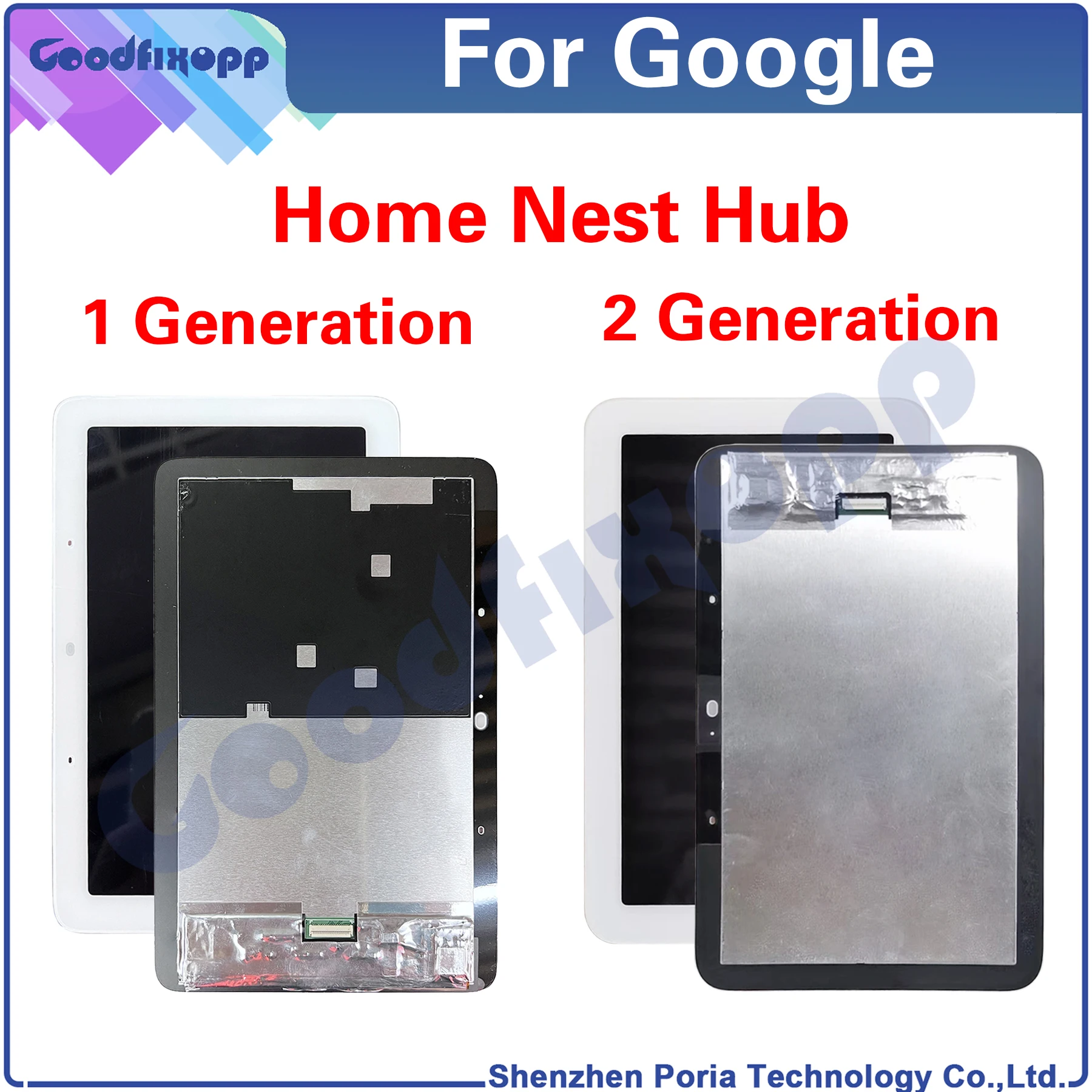 Per Google Home Nest Hub 1 Generazione/2 Generazione Display Lcd Touch Screen Digitizer Assembly Parti Di Riparazione Di Ricambio