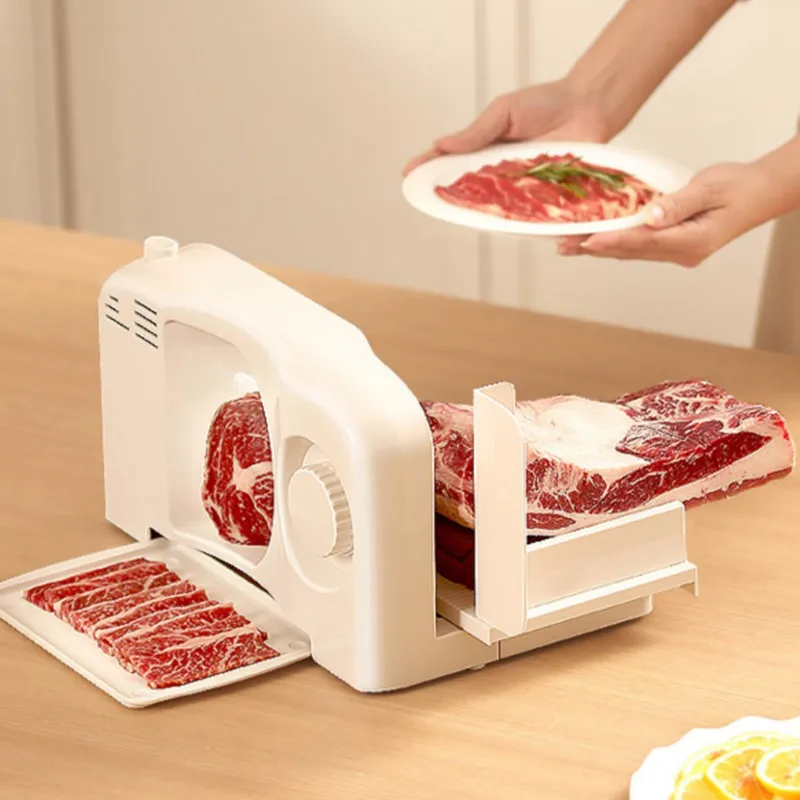 220V Electric Food Slicer Meat Food Household Desktop Meat Slicer Lamb