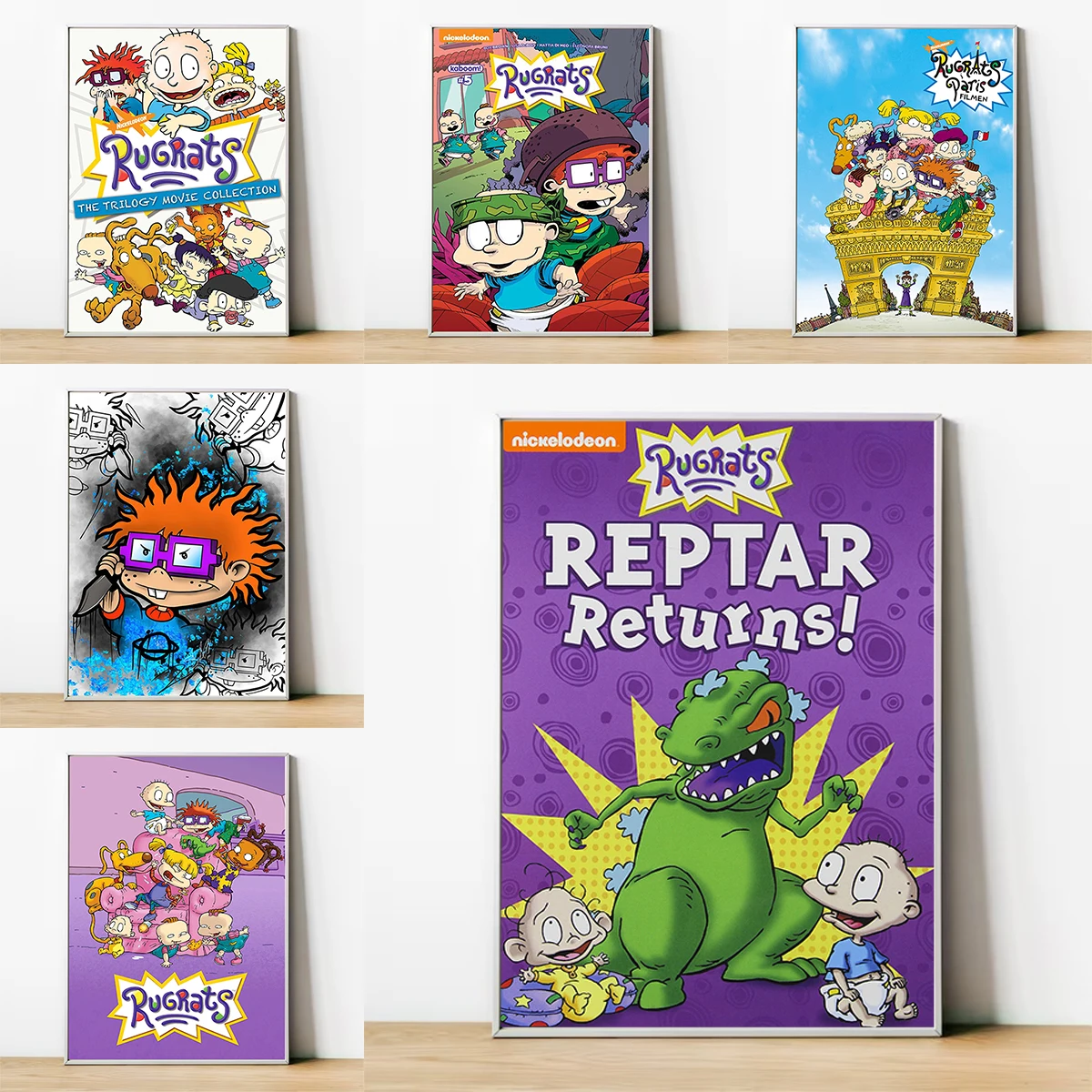 

Cartoon R-Rugrat Anime Children Room Posters for Wall Decor Home Decorations Decorative Prints Wall Painting Poster Canvas Art