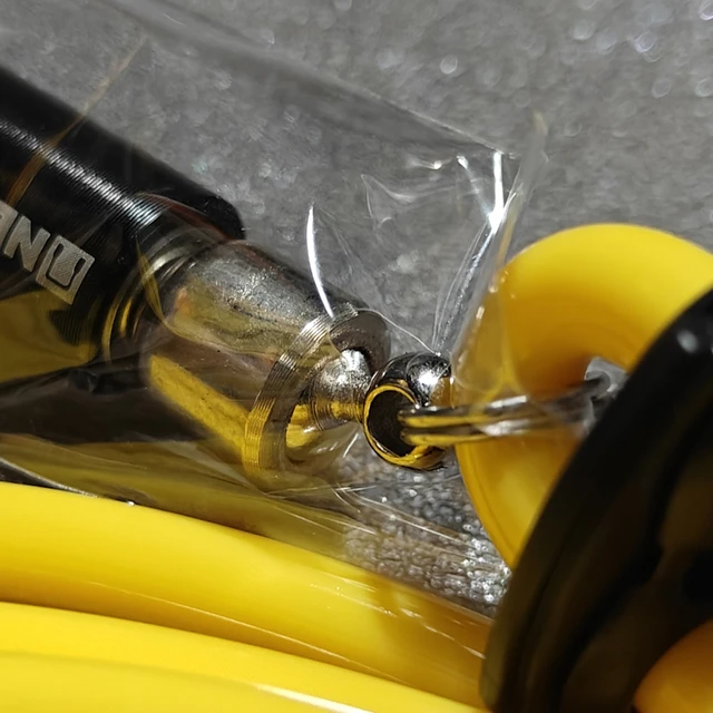 ANTI COLD ALLOY ROPE (PVC +PU )no limit 360 rotate bearing jump rope  6mm rope cord no tangle skip ropE 4