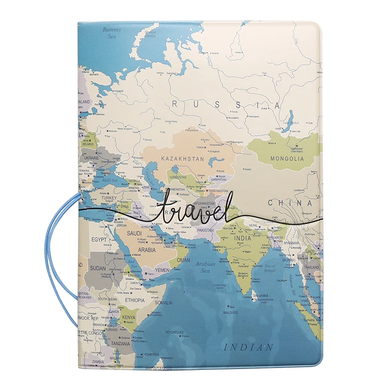 Travel Passport Cover Wallet Bag Letter Men Women Pu Leather ID Address Holder Portable Boarding Travel Accessories passport holder