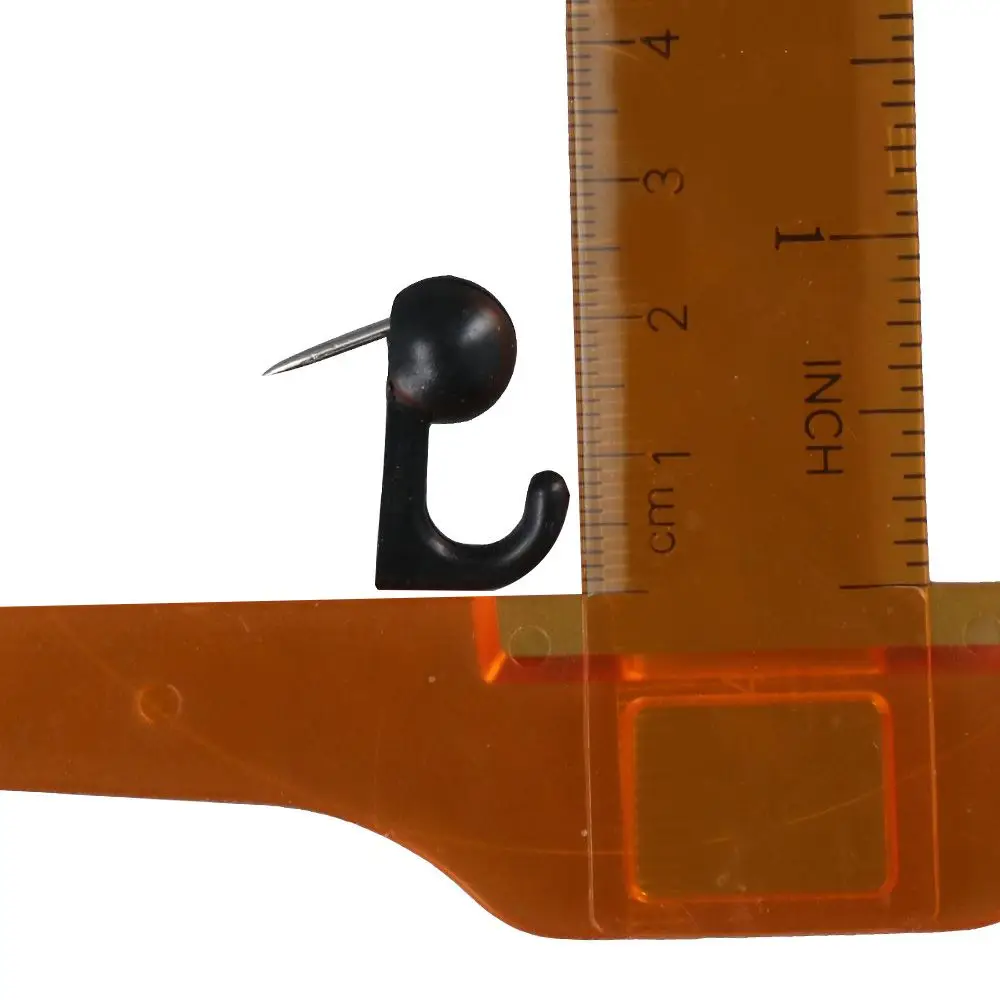 Description Picture 5 of item50 Pieces Black Push Pin Metal Hangers Durable Picture Hanging Pin for Home Office