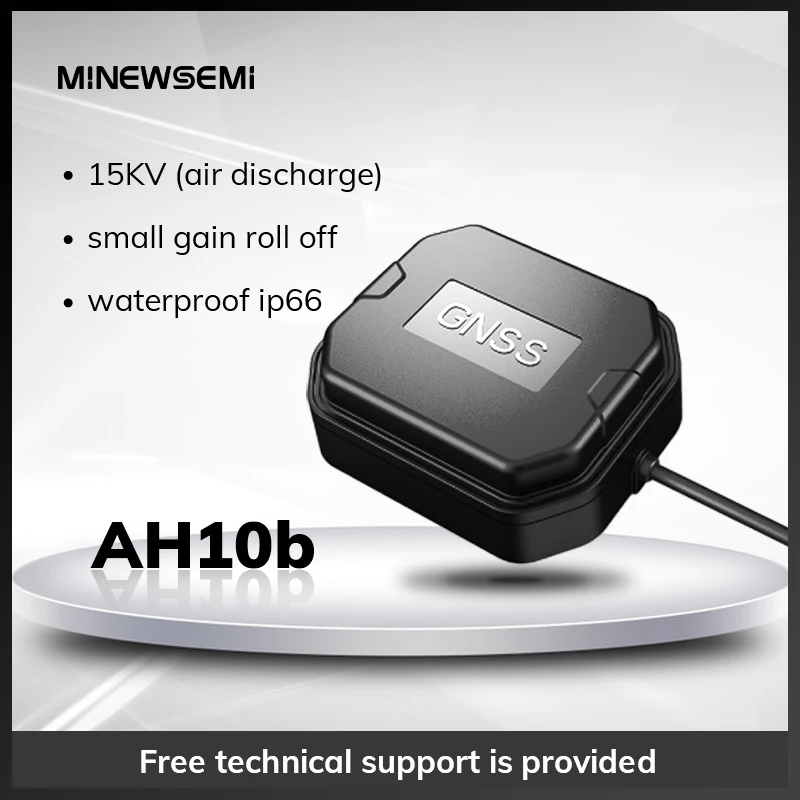 AH10b GNSS Active RTK Antenna Built-In Low Noise Amplifier Low-cost Dual Band L1+L5 IP67 Antenna