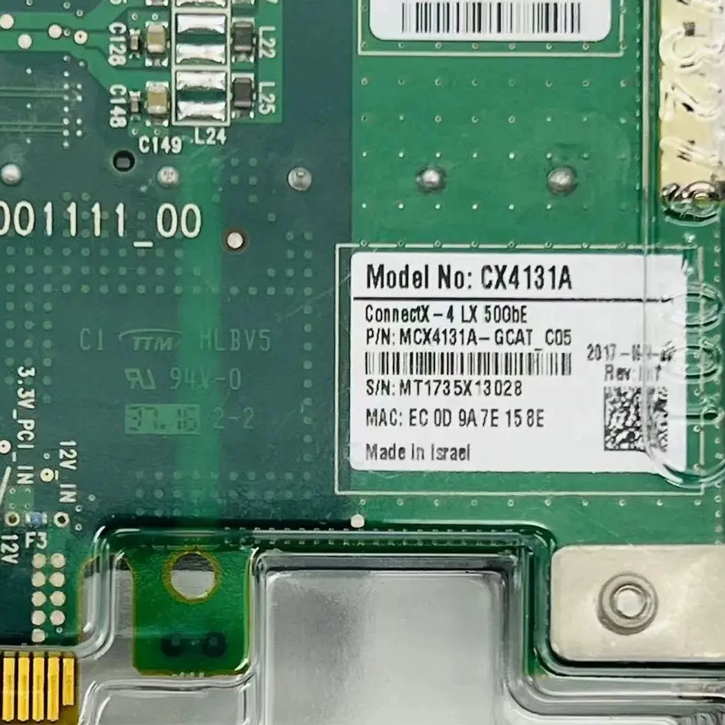 thumbnail interactive-video image 1 of Mellanox ConnectX-4 CX414A Dual Port 50GbE QSFP28 Network Card - Used Excellent Condition 1 of 9