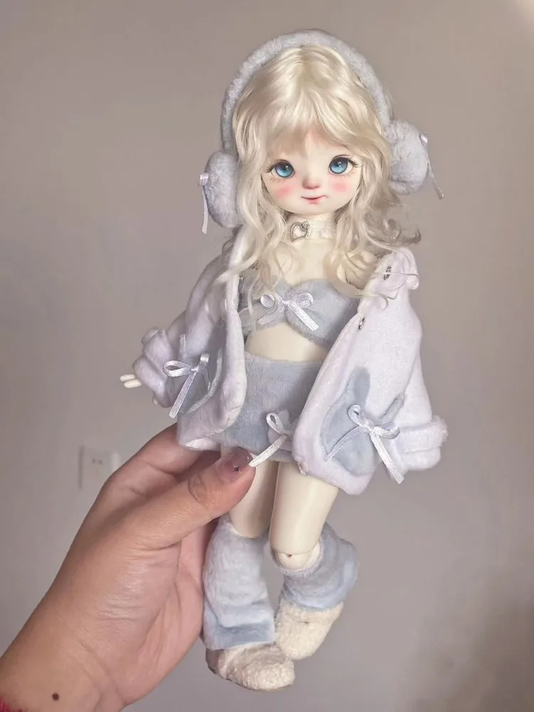 1/6 1/4 BJD 인형 옷, 인형 액세서리, MSD MDD 블루 의상, 코트 스커트, 브래지어 인형 원피스, DIY 선물, 신상품