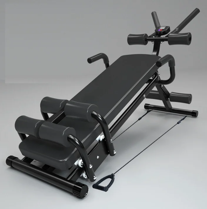 Commercial-Quality Multifunctional Ab Coaster Adjustable Sit-Up Bench Fine Form Abdominal Training Strength Training Exercises