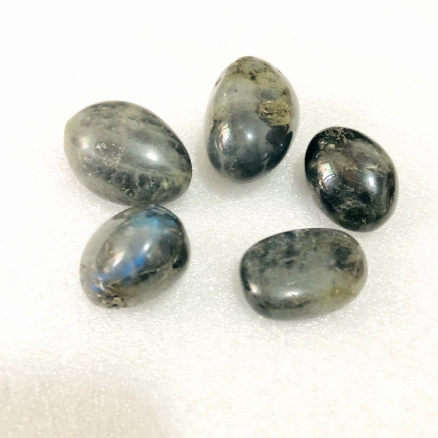 

Wholesale 4pcs Polished Labradorite Tumbled Stones Sea Glass,Energy Balance,20-30mm