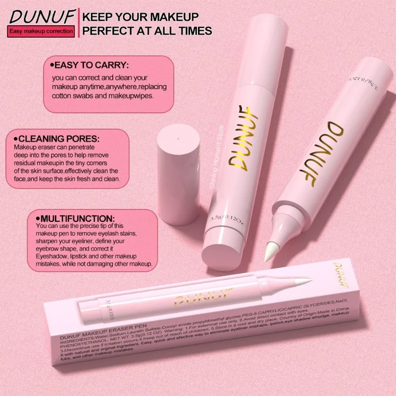 Easy To Clean Makeup Remover Pencil Eyeliner Makeup Correction Face Lip Eye Make Up Removal Shadow Eraser Pen Cleansing Tools 6