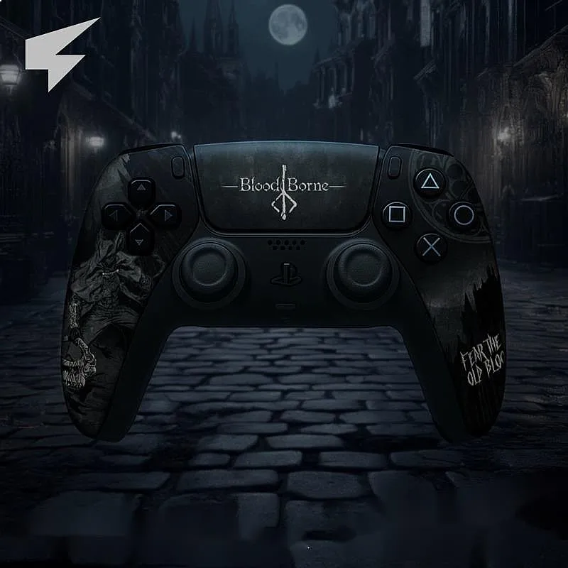 Bloodborne PS5 컨트롤러 교체용 쉘 반투명 듀얼센스 하우징 선물