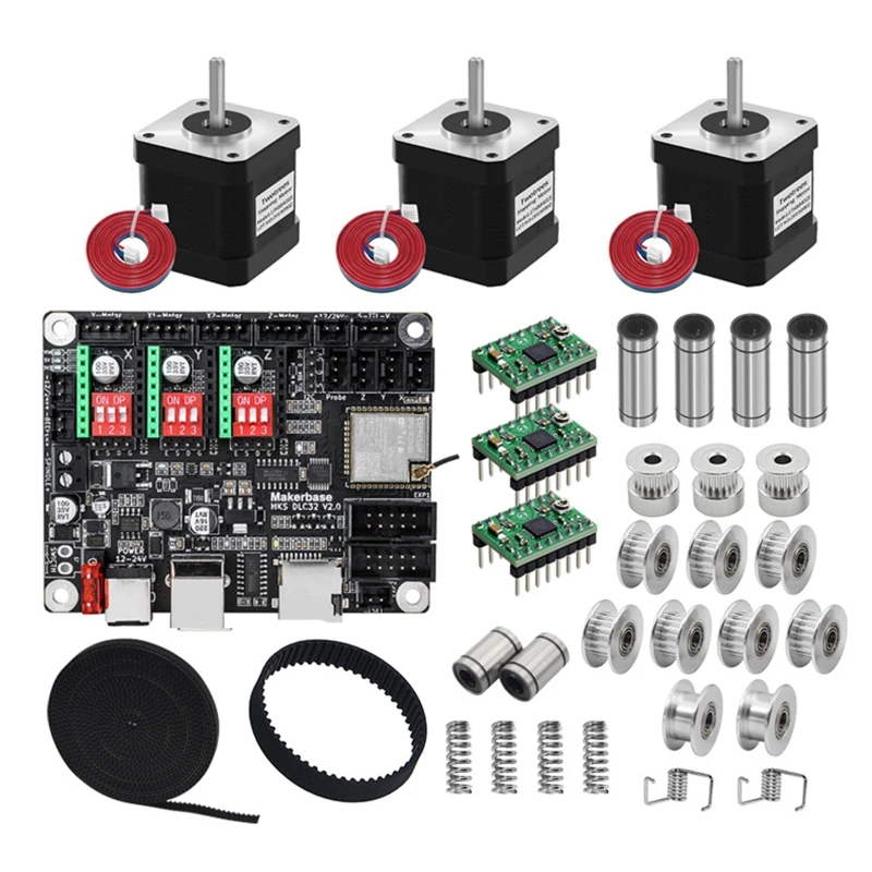 

Cheapest Writing Robot Motherboard Stepping Motor DIY Package V2.2 CNC Writer Engraving Machine Parts Package