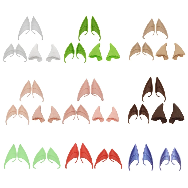 

Angel Latex Elf Ears Halloween Fairy Cosplay Costume Accessories Simulation