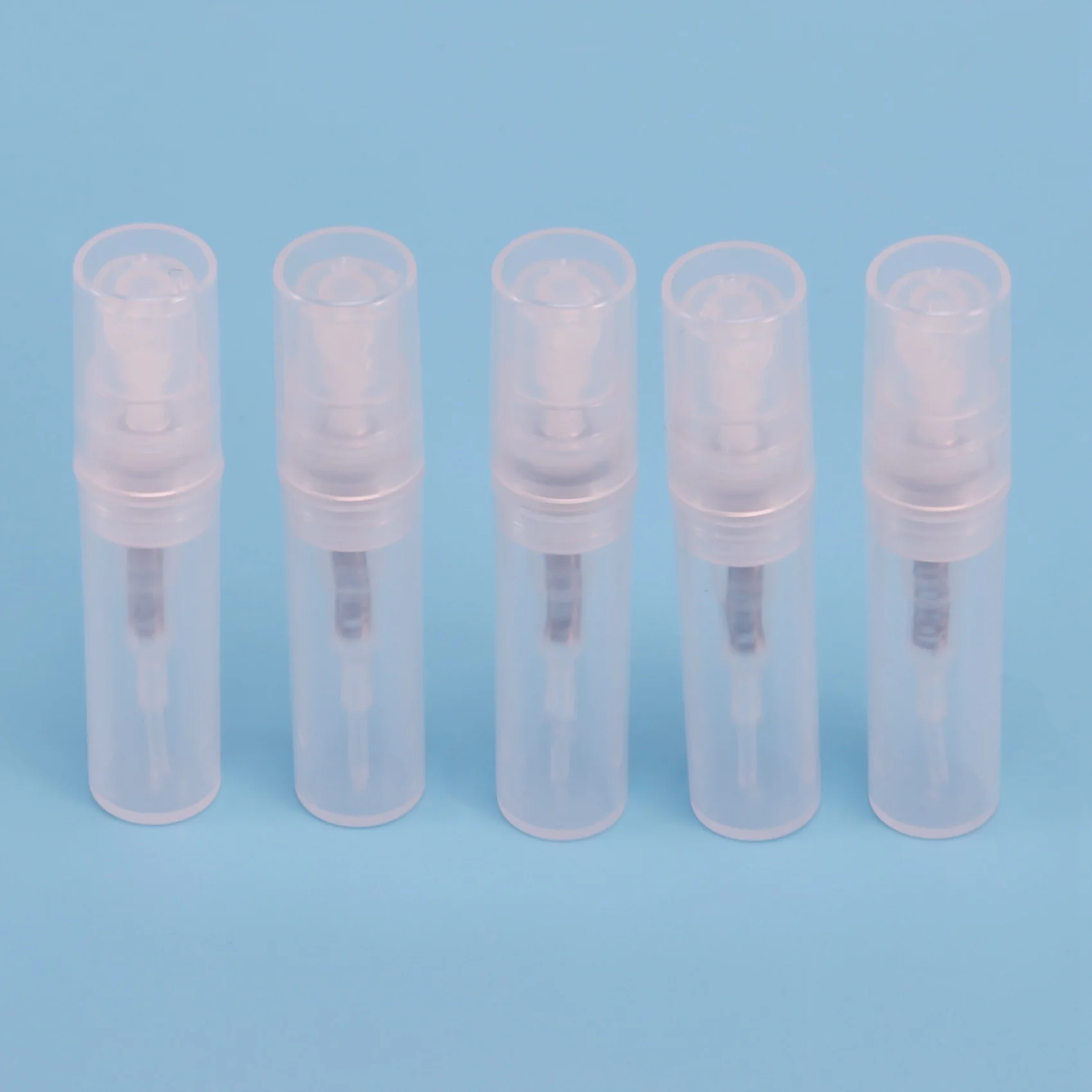 투명 플라스틱 스프레이 병, 작은 화장품 포장 무화기 향수병, 분무 스프레이 액체 용기, 2ml, 로트당 200 개