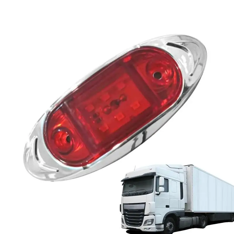 

LED Signal Lights safety warning light for night car Side Marker Trailer Signal Lights with 6 LED 24V Waterproof Width Light