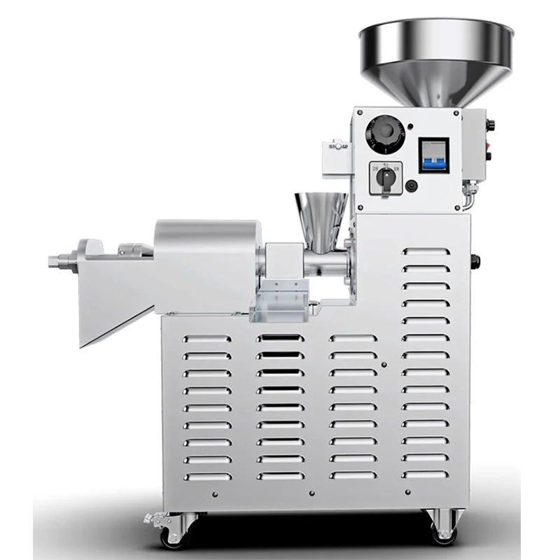 Oil Press Machine Commercial Stir Frying And Pressing in One Stainless Steel 2200W Olive Kernel Coconut Extractor