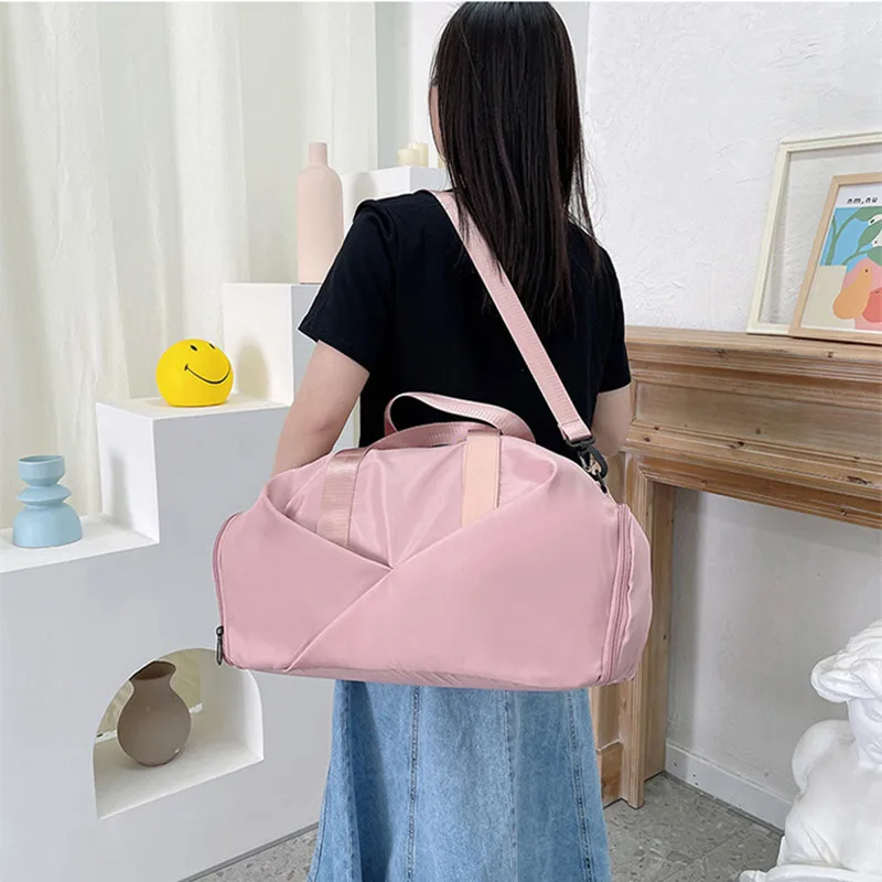 Bolsa De gimnasio para mujer, bolso De entrenamiento deportivo para viaje,  esterilla De Yoga seca y húmeda, X51B - AliExpress