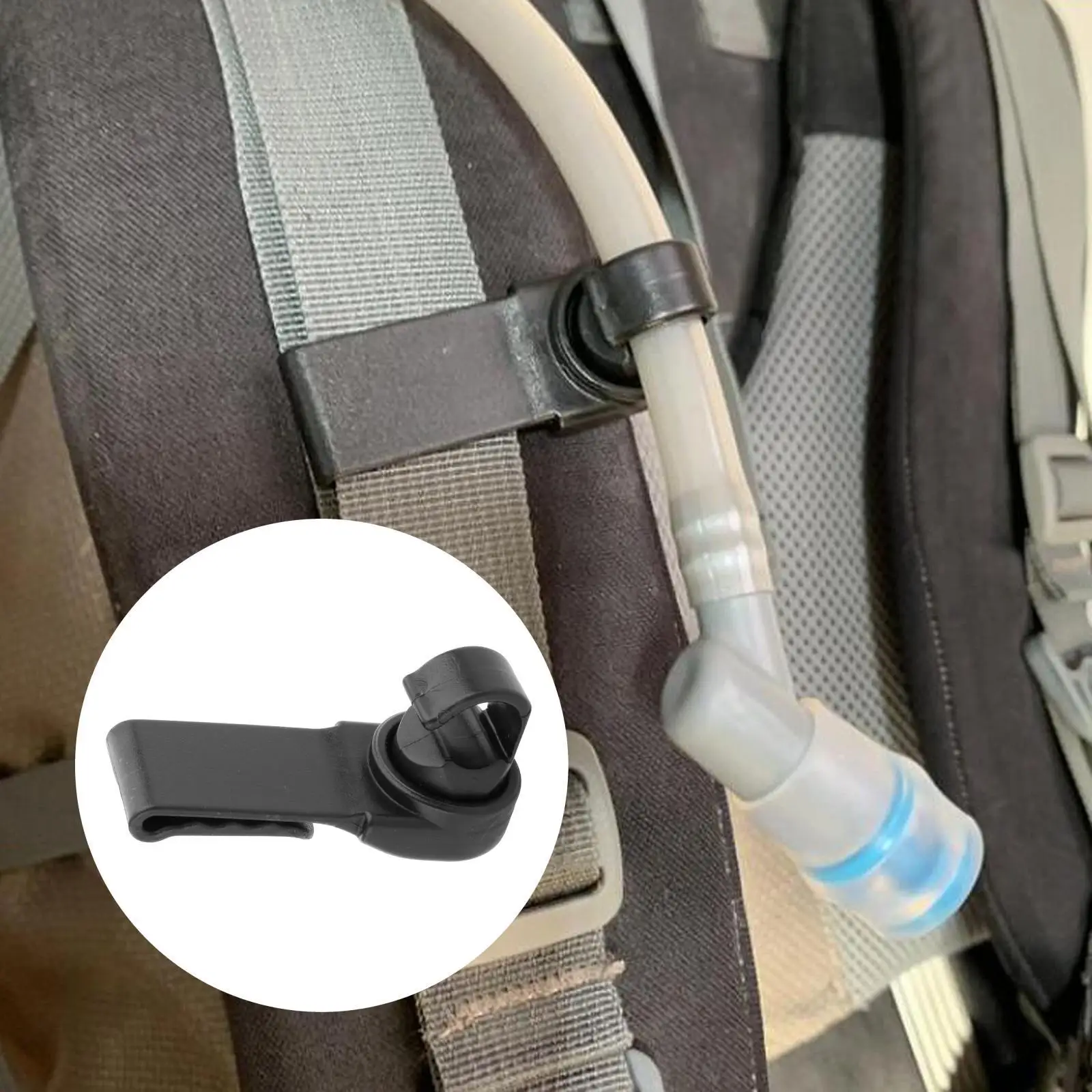 Rotatable Drinking Tube Clip Bladder Drinking Tube Hose Clip for Backpack