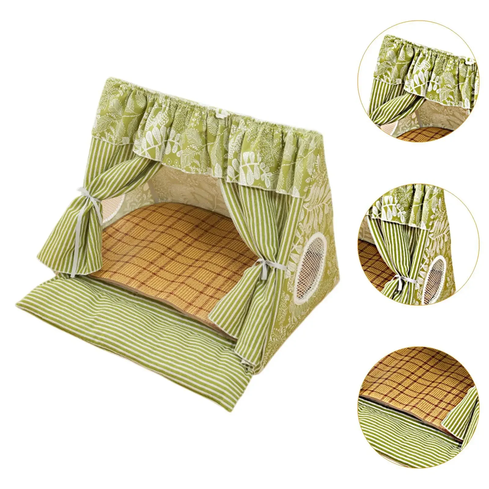 Cat Tent House Dog Tent Summer Cave Cute Nest, Washable Breathable Window Cat Bed Teepee for Cats Kitten Cat Tent House Dog Tent Summer Cave Cute Nest, Washable Breathable Window Cat Bed Teepee for Cats Kitten