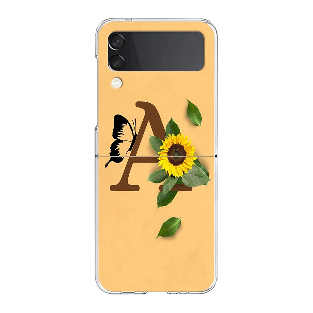 Sunflower Transparent Shockproof Hard PC Phone Case - Foldable Design