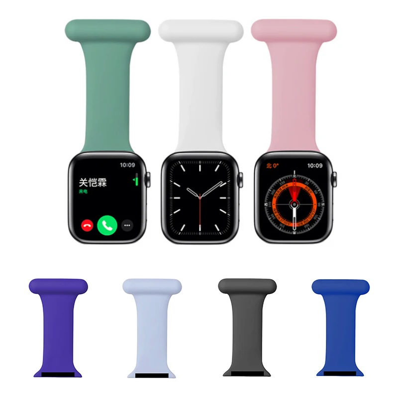 Applicabile Per Fitbit Charge4 Smart Watch Band Strap Iwatch4/5/6 Generazione Silicone Per Infermiera Watch Band Pin Spilla Style