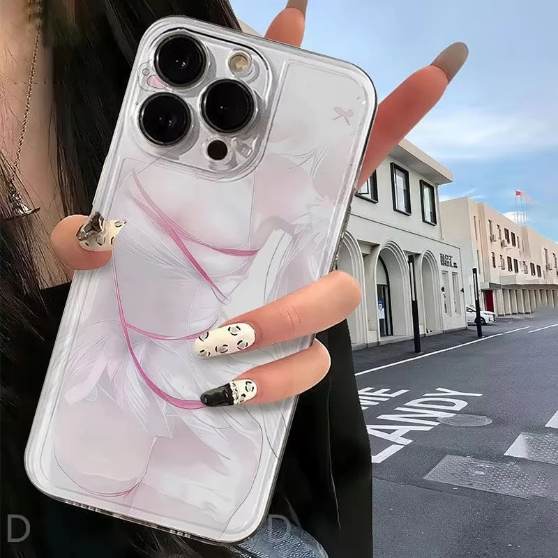 Cute Comic Sexy Girl Pattern Shockproof Silicone Phone Case - Stylish and Durable Back Cover