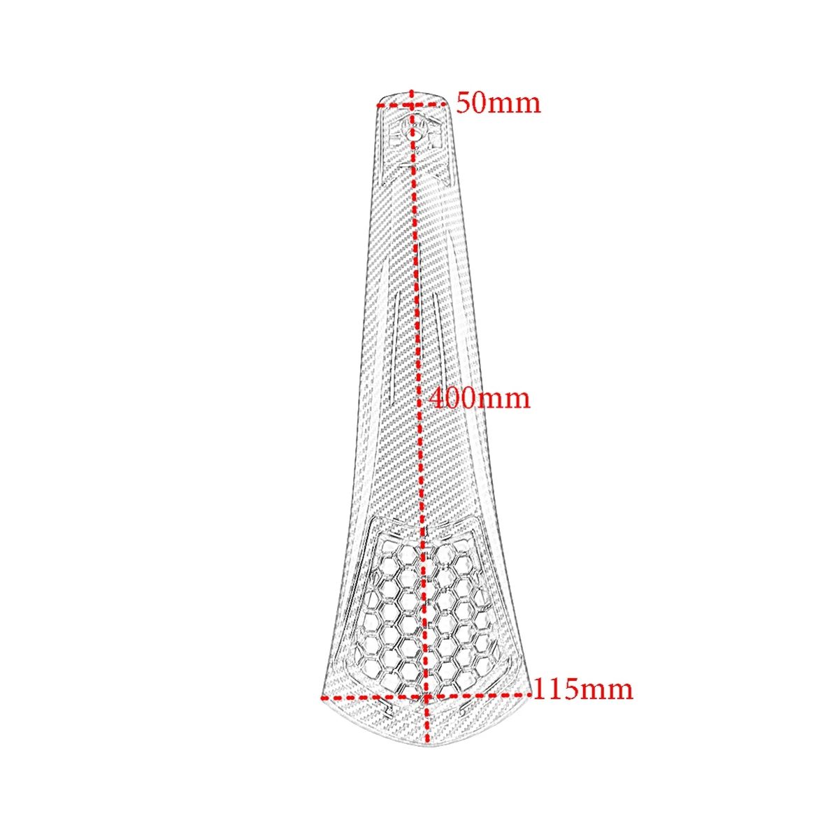 Moto Testa Anteriore Carenatura Copertura Corno Staffa Decorazione Shell Per Vespa Sprint 50 125 150 Primavera 125 150(B)