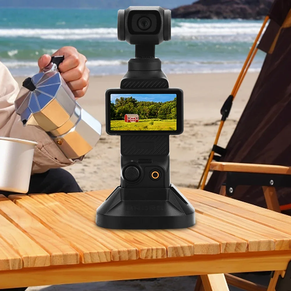 Description Picture 6 of itemDesktop Stand Holder For DJI Osmo Pocket 3 Camera Fixed Anti-slip Base Silicone Handheld Gimbal Camera Expansion Support Bracket