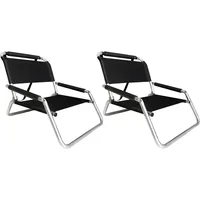 Folding chair 2Pack Lightweight Water Resistant Beach Chairs with Shoulder Strap and Slip Pocket Folds Thin(Black) Folding chair 1