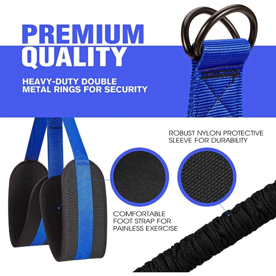 Pull Up Assistance Bands, Resistance Bands for Pull Up Bar Workout, Adjustable Heavy Duty Pull Up Assist Equipment with 4 Assist