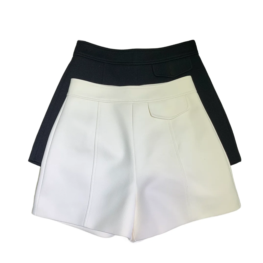 

Casual A-line shorts corset wide leg slim version solid color design comfort 2024 spring/summer