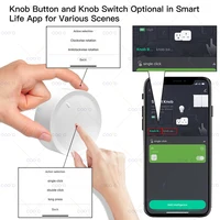 New Tuya ZigBee Smart Knob Switch DIY Wireless Scene Button Rotatable Dimmer Switch Home Appliances Automation Linkage Remoter 5