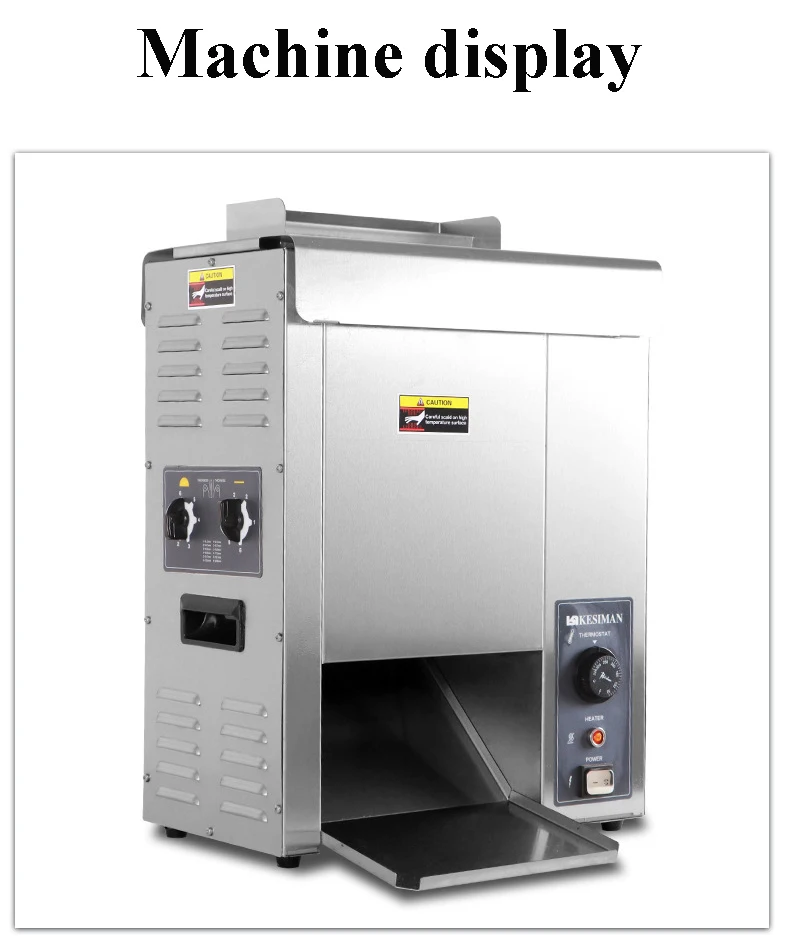 Hot Dog Burger Bread Baking Oven for Fast Food Shop Stainless Steel Bread Heating Machine Hamburger Bun Toaster