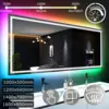 LUVODI Oversize RGB Wall Decorative Full-body Mirror Dimmable Defogging Bathroom Mirror with Touch Switch 1