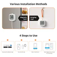 SONOFF SNZB-02LD IP65 Zigbee LCD Smart Thermometer With Probe Detect Pool Bathtub Fridge Freezer Liquid Temperature Measurement - Image 6