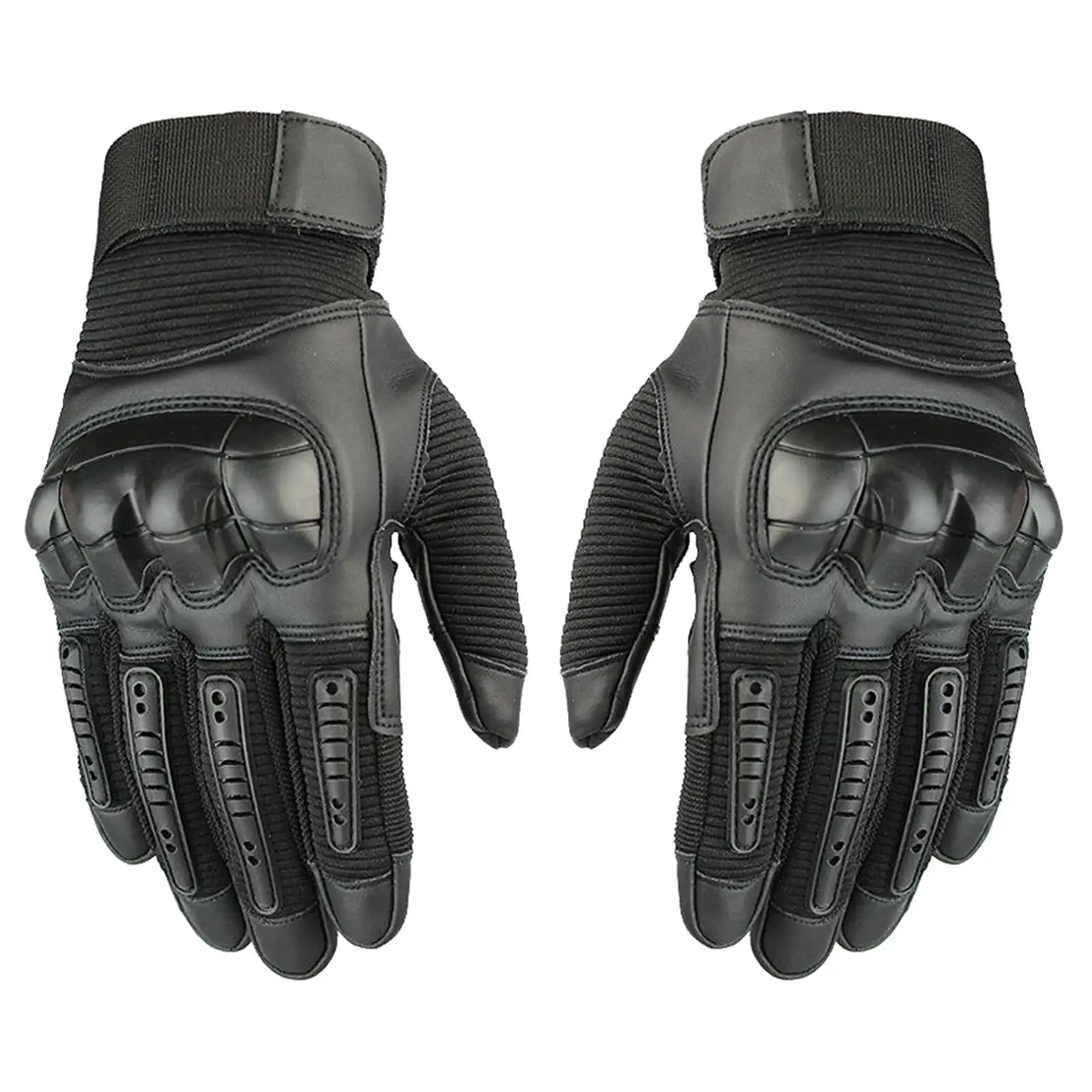 

Motorcycle Gloves for Men Women Hard Gear Touch Screen Black