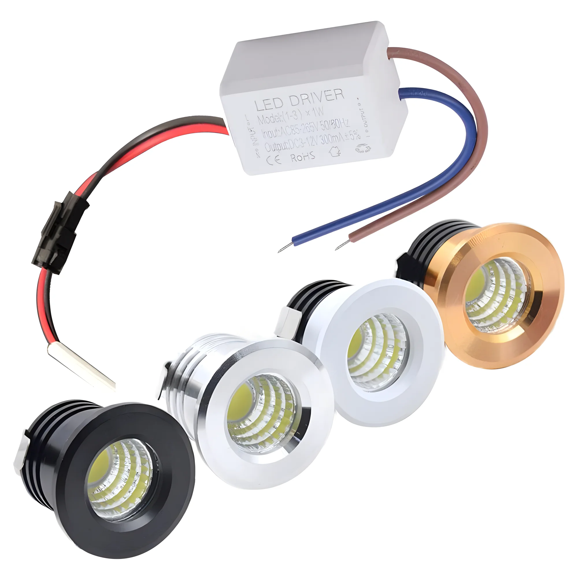 Description Picture 3 of itemMini COB LED Ceiling Light Recessed Spotlight Bulb 3W LED 12V 24V 120V 230V 240V LED Closet Puck Bedroom Light Hole 30mm