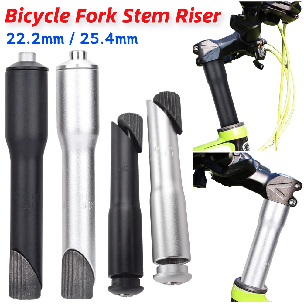 160mm Road Bike Handlebar Fork Stem Riser Rise Up Extender 22.2mm/25.4mm Aluminum Alloy Extension Heads Up Bicycle Adaptor