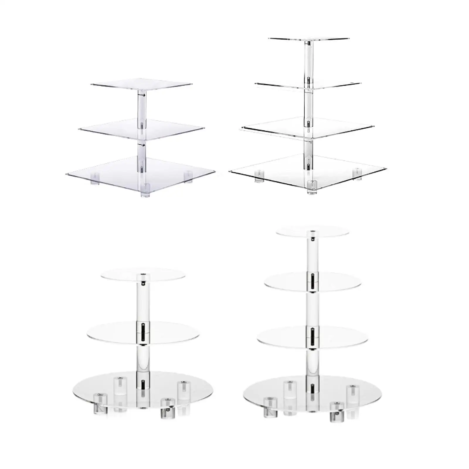 Cupcake Stand Versatile Use Clear Cupcake Holder for Party et Cooking