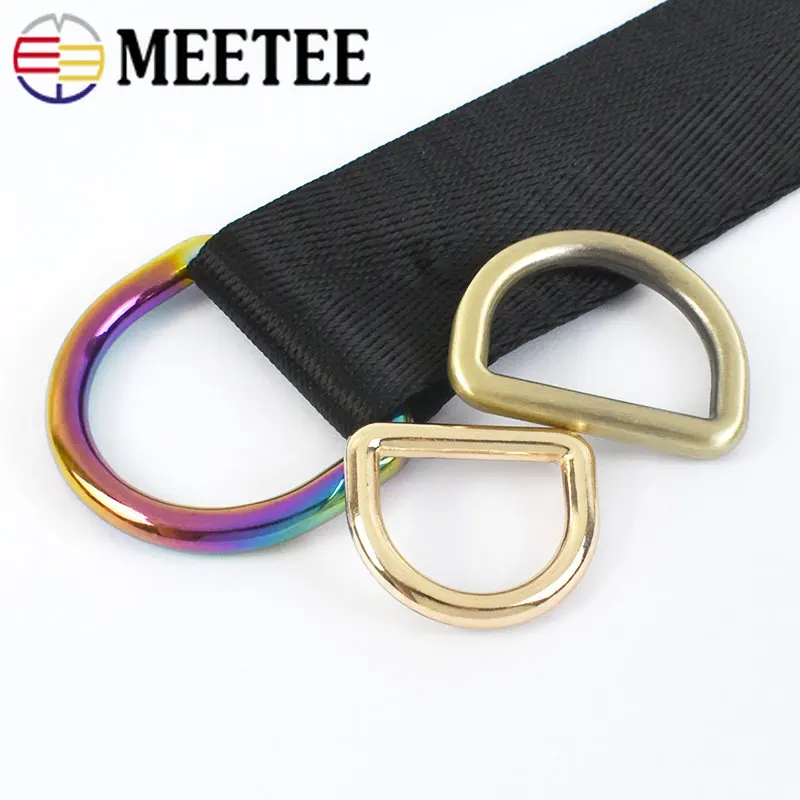 10/20Pcs 10-38mm Metal D Ring Adjust Buckles Backpack Belt Connect Clasp Bag Strap Webbing Hooks Buckle DIY Hardware Accessories