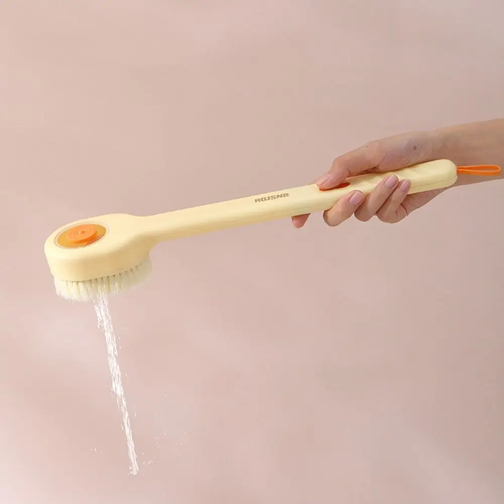 Description Picture 5 of itemLong Handle Shower Brush Comfortable Soft Hair Exfoliation Back Scrubber With Soap Dispenser Back Brush For Bathroom Home