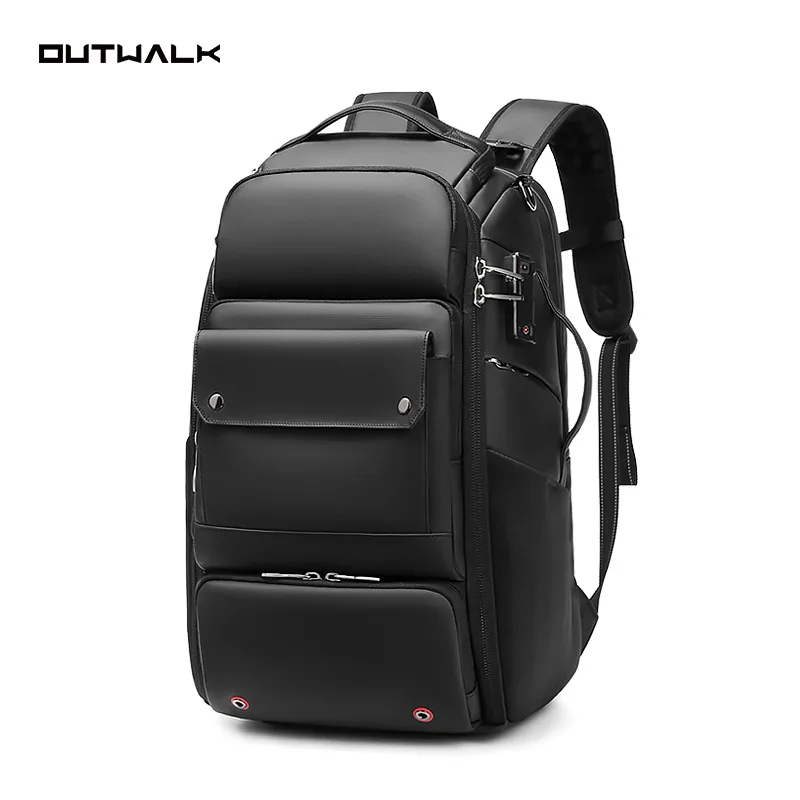 Woman travel backpack,waterproof 16 inch business laptop backpack with shoe bag hidden USB charging port hiking camping backpack