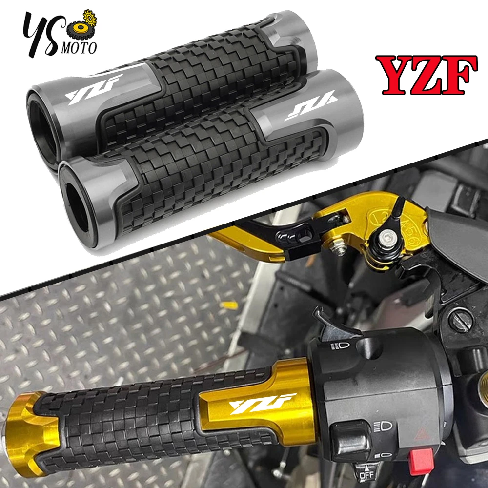 

Motorcycle Hand Grips 7/8" 22mm CNC Rubber Gel Handle Grip For Yamaha YZF R1 YZF R6 YZFR6 YZF R125 YZFR15 R25 YZF R3 YZF R25